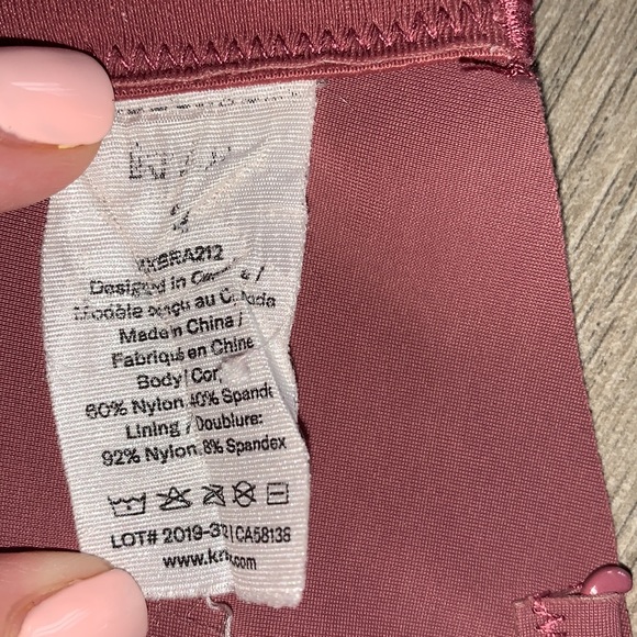 Knix Everyday V Neck Bra Whiskey Rose Size 3 - Picture 3 of 4